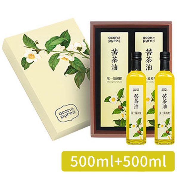 【連淨】苦茶油禮盒組(500ml+500ml)