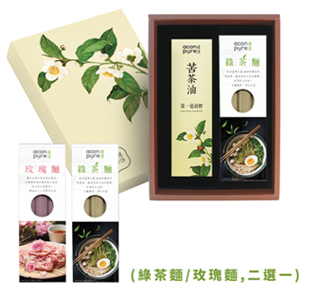 苦茶油(250ml)+綠茶麵禮盒